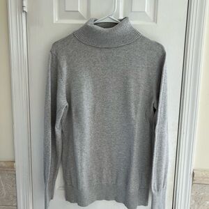 L.L. Bean Gray Turtleneck Sweater
